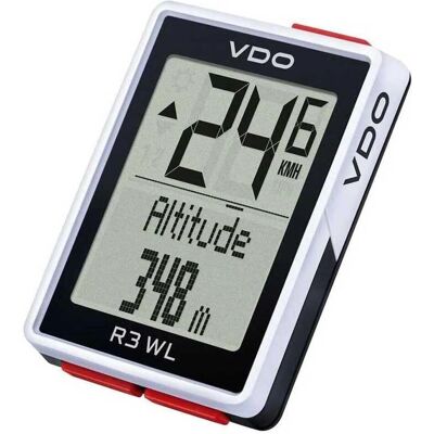 VDO R3 WL Fahrradcomputer - Drahtlos, Höhenmesser, Für 2 Fahrräder VDO R3 WL Fahrradcomputer - Drahtlos, Höhenmesser, Für 2 Fahrräder