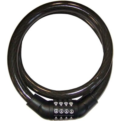 Security Plus SPS100 Kabelslot - 4 Ringen, 4096+ combinaties Security Plus SPS100 Kabelslot - 4 Ringen, 4096+ combinaties