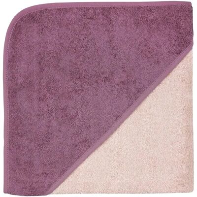 Wörner Kapuzen-Badetuch - Mädchen, 100x100cm, Rosa/Lila Wörner Kapuzen-Badetuch - Mädchen, 100x100cm, Rosa/Lila