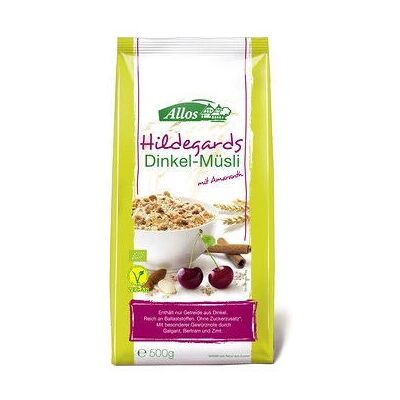 Allos Organiczne musli z pszenicą jęczmienną - Wysoka zawartość błonnika Allos Organiczne musli z pszenicą jęczmienną - Wysoka zawartość błonnika