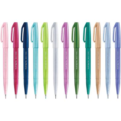 Pentel Pastel SES15C-12 Ecsetfilctollkészlet - Művészeti Felszerelés Pentel Pastel SES15C-12 Ecsetfilctollkészlet - Művészeti Felszerelés