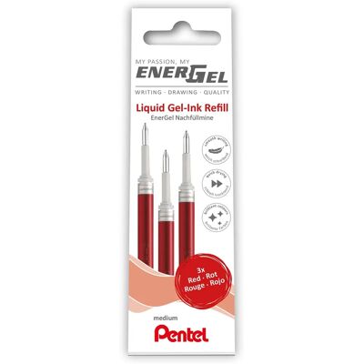 Pentel LR7-3B Vörös Gél Toll Töltő Pentel LR7-3B Vörös Gél Toll Töltő