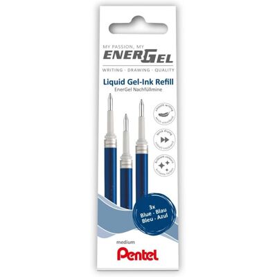 Pentel LR7-3C Blå Gelpen Påfyldning - Pakke med 3 Pentel LR7-3C Blå Gelpen Påfyldning - Pakke med 3