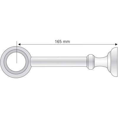 LIEDECO - Thüringen - 16,5 cm - Beige - Gardinenstangenhalter LIEDECO - Thüringen - 16,5 cm - Beige - Gardinenstangenhalter