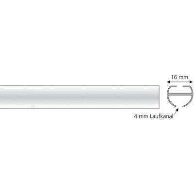 LIEDECO Innenlaufprofil 120cm Schwarz - Gardinenstange LIEDECO Innenlaufprofil 120cm Schwarz - Gardinenstange