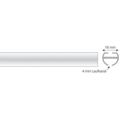 LIEDECO Aluminium Gardinenstange 120cm - Innenlaufprofil, Silber LIEDECO Aluminium Gardinenstange 120cm - Innenlaufprofil, Silber