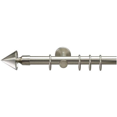 LIEDECO Kegel Gardinenstange - 200cm, 20mm, Silber - Gardinenstangen LIEDECO Kegel Gardinenstange - 200cm, 20mm, Silber - Gardinenstangen