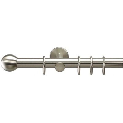 LIEDECO Edelstahl Gardinenstange - 120cm, Silber LIEDECO Edelstahl Gardinenstange - 120cm, Silber
