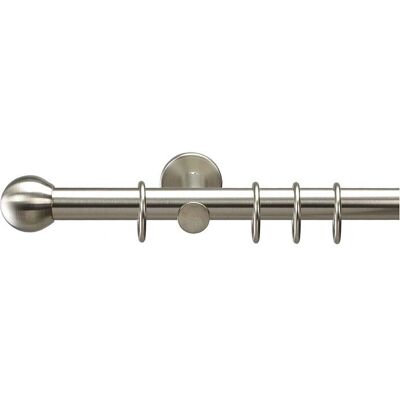 LIEDECO Silber Gardinenstange - 240cm Verstellbar Langlebig LIEDECO Silber Gardinenstange - 240cm Verstellbar Langlebig