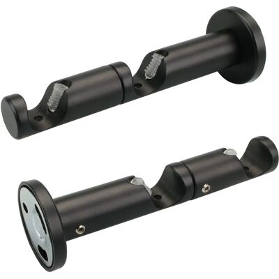 LIEDECO Schwarzer 1,6 cm Gardinenstangenhalter - Innenlaufprofil Zubehör LIEDECO Schwarzer 1,6 cm Gardinenstangenhalter - Innenlaufprofil Zubehör