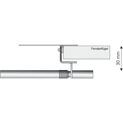 LIEDECO Edelstahl Gardinenstange - Verstellbar 30-50cm - Silber LIEDECO Edelstahl Gardinenstange - Verstellbar 30-50cm - Silber