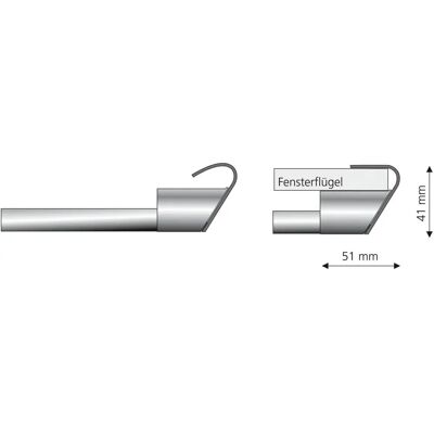 LIEDECO Scheibenstange - Ø12 mm - 55-85 cm Gardinenstange LIEDECO Scheibenstange - Ø12 mm - 55-85 cm Gardinenstange