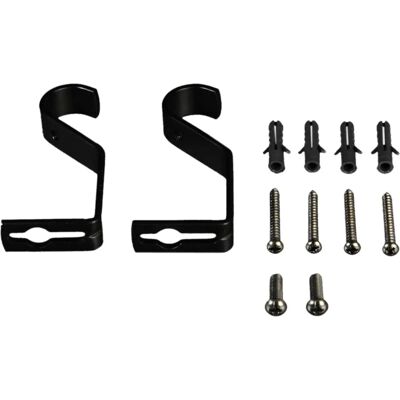 LIEDECO Ø16 mm - schwarz - Metall - Gardinenstangenhalterungen LIEDECO Ø16 mm - schwarz - Metall - Gardinenstangenhalterungen
