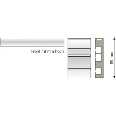 LIEDECO Weiße Gardinenstange - 150cm, 3-läufig, für Vorhänge LIEDECO Weiße Gardinenstange - 150cm, 3-läufig, für Vorhänge