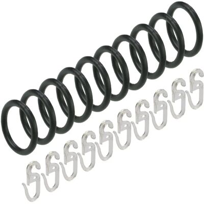 LIEDECO - Gr.1 - Ø2 cm - Schwarz - Curtain rings LIEDECO - Gr.1 - Ø2 cm - Schwarz - Curtain rings