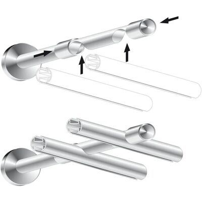 LIEDECO Gold Gardinenstangenhalter - 16 mm, 12 cm, 7 cm - Gardinenstangenhalterung LIEDECO Gold Gardinenstangenhalter - 16 mm, 12 cm, 7 cm - Gardinenstangenhalterung