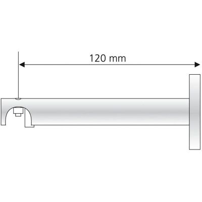 LIEDECO Metall Gardinenhalter - 12cm - Für 16mm Schienen LIEDECO Metall Gardinenhalter - 12cm - Für 16mm Schienen