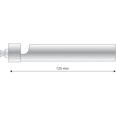LIEDECO Weiße 12,5cm Gardinenstangenverlängerung - Doppelträger LIEDECO Weiße 12,5cm Gardinenstangenverlängerung - Doppelträger
