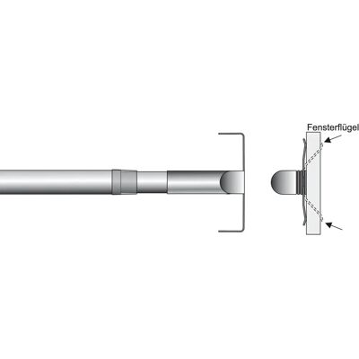 LIEDECO Weiße Gardinenstange - Verstellbar 135-225cm LIEDECO Weiße Gardinenstange - Verstellbar 135-225cm