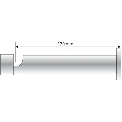 LIEDECO Aluminium-Gardinenstangenhalterung - 12,5cm - Modernes Design LIEDECO Aluminium-Gardinenstangenhalterung - 12,5cm - Modernes Design