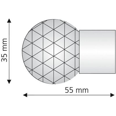 LIEDECO - Power - Ø20 mm - Weiß - End piece LIEDECO - Power - Ø20 mm - Weiß - End piece