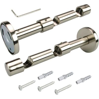 LIEDECO Doppelträger Gardinenstangenhalterung - Ø 16 mm, 14 cm LIEDECO Doppelträger Gardinenstangenhalterung - Ø 16 mm, 14 cm