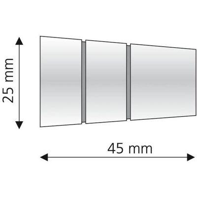 LIEDECO - Concav - Silberfarben - 2 Stück - Curtain rod end cap LIEDECO - Concav - Silberfarben - 2 Stück - Curtain rod end cap