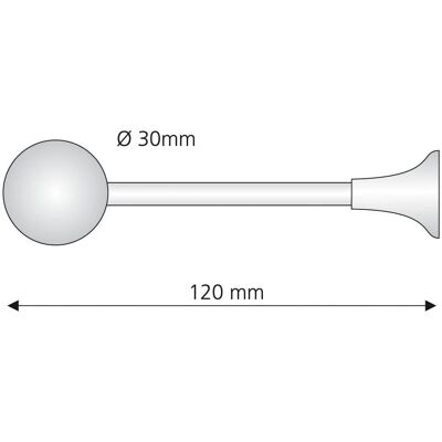 LIEDECO - Raffhalter - Silber - Ø16 mm - Vorhangzubehör LIEDECO - Raffhalter - Silber - Ø16 mm - Vorhangzubehör