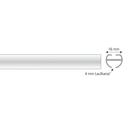 LIEDECO Innenlaufprofil 120cm Edelstahl-Optik - Gardinenstange LIEDECO Innenlaufprofil 120cm Edelstahl-Optik - Gardinenstange