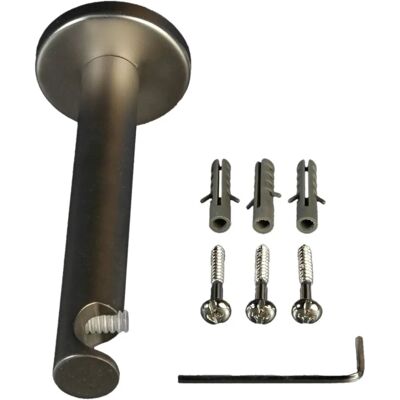 LIEDECO Metall Gardinenstangenhalterung - 12cm Länge - Silber LIEDECO Metall Gardinenstangenhalterung - 12cm Länge - Silber