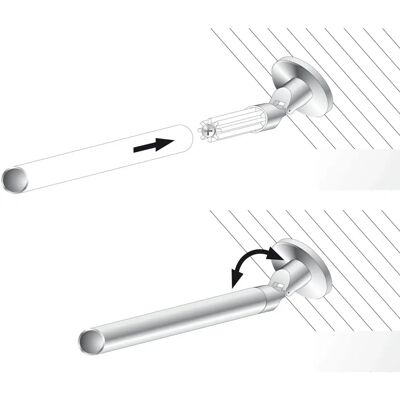 LIEDECO - Ø16mm - silber - Curtain rod brackets LIEDECO - Ø16mm - silber - Curtain rod brackets