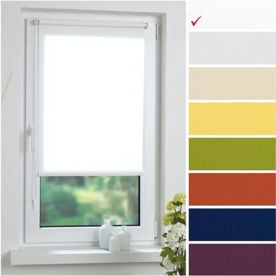 LIEDECO Klemmfix Rollos - 80cm x 150cm - Weiß - Innenraum Sonnenschutz LIEDECO Klemmfix Rollos - 80cm x 150cm - Weiß - Innenraum Sonnenschutz