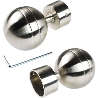 LIEDECO Kugel 28mm Edelstahl Gardinenstangen-Endstück LIEDECO Kugel 28mm Edelstahl Gardinenstangen-Endstück