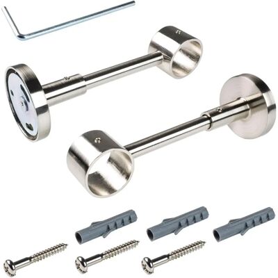LIEDECO Edelstahl Gardinenstangenhalter - 14,5cm - Für 28mm Stangen LIEDECO Edelstahl Gardinenstangenhalter - 14,5cm - Für 28mm Stangen