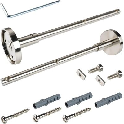 LIEDECO Doppelträger I-Lauf Klassik - 20,5 cm, Edelstahloptik LIEDECO Doppelträger I-Lauf Klassik - 20,5 cm, Edelstahloptik