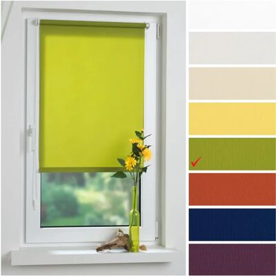 LIEDECO Klemmfix Grüner Rollostoff - Innenfensterdeko LIEDECO Klemmfix Grüner Rollostoff - Innenfensterdeko