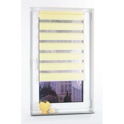 LIEDECO Doppelrollo Lemon Gelb - Fensterdekoration LIEDECO Doppelrollo Lemon Gelb - Fensterdekoration