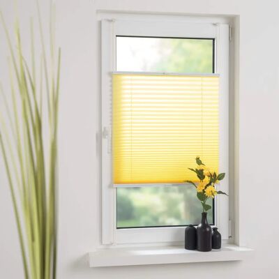 LIEDECO Klemmfix Plissee - Zitronengelb - 75x150cm - Sonnen- & Sichtschutz LIEDECO Klemmfix Plissee - Zitronengelb - 75x150cm - Sonnen- & Sichtschutz