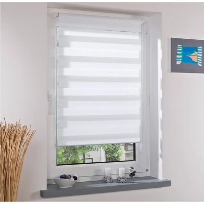 LIEDECO Doppelrollo Klemmfix Duo - 160x70cm - Weiß - Rollos ohne Bohren LIEDECO Doppelrollo Klemmfix Duo - 160x70cm - Weiß - Rollos ohne Bohren