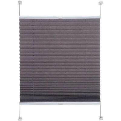 LIEDECO Pastell Plissee - 150cm, grau, zweiseitig verschiebbar LIEDECO Pastell Plissee - 150cm, grau, zweiseitig verschiebbar