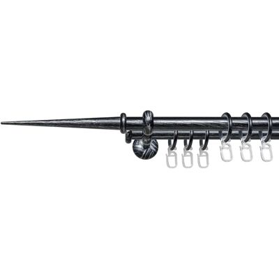 LIEDECO Esp Spitze 200cm Doppel-Lauf Gardinenstange LIEDECO Esp Spitze 200cm Doppel-Lauf Gardinenstange