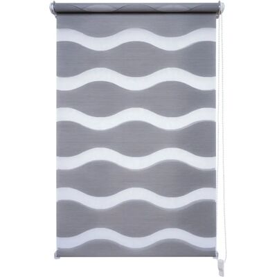 LIEDECO Wave Rollos - Grau, 150cm x 40cm, Klemmfix LIEDECO Wave Rollos - Grau, 150cm x 40cm, Klemmfix