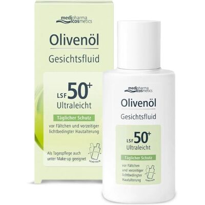 medipharma cosmetics Olivenöl Gesichtsfluid LSF 50+ - Sonnenschutz medipharma cosmetics Olivenöl Gesichtsfluid LSF 50+ - Sonnenschutz