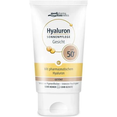 Medipharma Hyaluron SPF 50+ getönte Sonnencreme - Gesichtspflege Medipharma Hyaluron SPF 50+ getönte Sonnencreme - Gesichtspflege