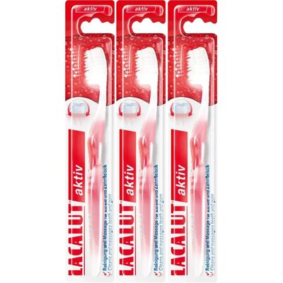 Lacalut Aktiv - Brosse à dents - Douce - Unisexe - Élimination efficace de la plaque - Publicité Lacalut Aktiv - Brosse à dents - Douce - Unisexe - Élimination efficace de la plaque - Publicité