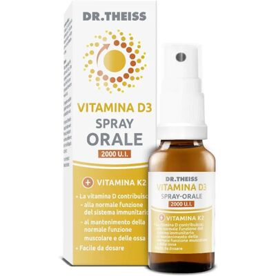 Naturwaren Italia Srl Dr Theiss Vitamina D3+K2 Spray Orale - Risparmia il 25% con codice: NAT25 Naturwaren Italia Srl Dr Theiss Vitamina D3+K2 Spray Orale - Risparmia il 25% con codice: NAT25