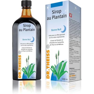 Sirop de Plantain Nuit Dr. Theiss 100ml - Soulagement respiratoire - Publicité Sirop de Plantain Nuit Dr. Theiss 100ml - Soulagement respiratoire - Publicité