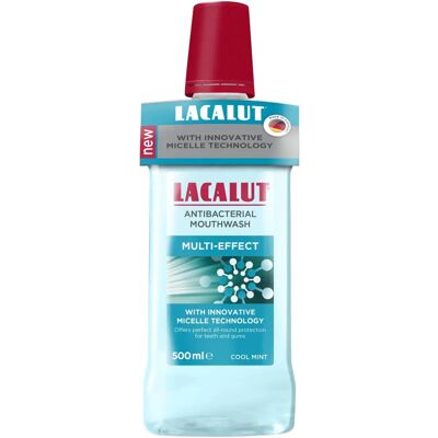 Lacalut Micellare Multi-effect Bain de Bouche - Hygiène Bucco-dentaire Complète - 500ml Lacalut Micellare Multi-effect Bain de Bouche - Hygiène Bucco-dentaire Complète - 500ml