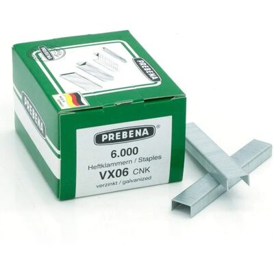 Graffe Prebena VX06CNK - 6000 pz - 6x11.3 mm - Graffe Graffe Prebena VX06CNK - 6000 pz - 6x11.3 mm - Graffe