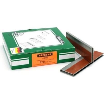 Prebena - 30mm - epoxidbeschichtet - rostfrei - Heftklammern Prebena - 30mm - epoxidbeschichtet - rostfrei - Heftklammern
